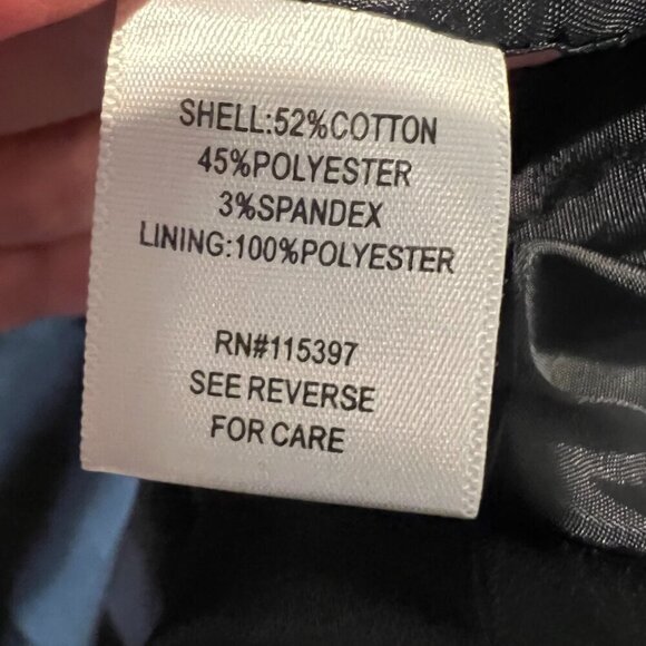 CC Couture Black Satin look Evening Jacket with Rhinestone buttons, Size Medium - Picture 13 of 13